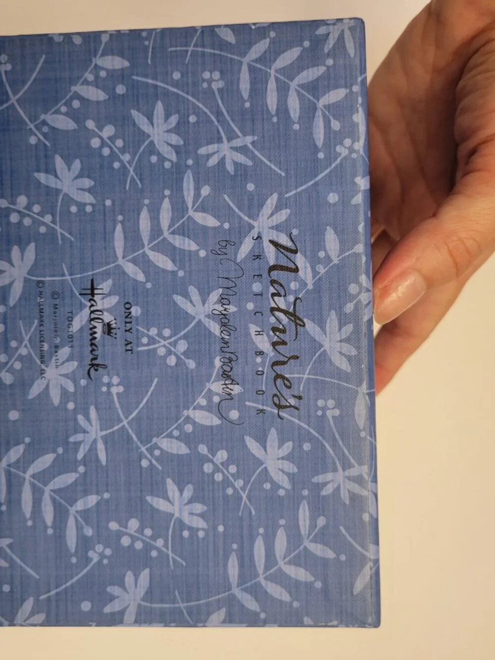 Hallmark Refillable Recipe Box Botanical Butterfly Blue w/ Cards & Dividers